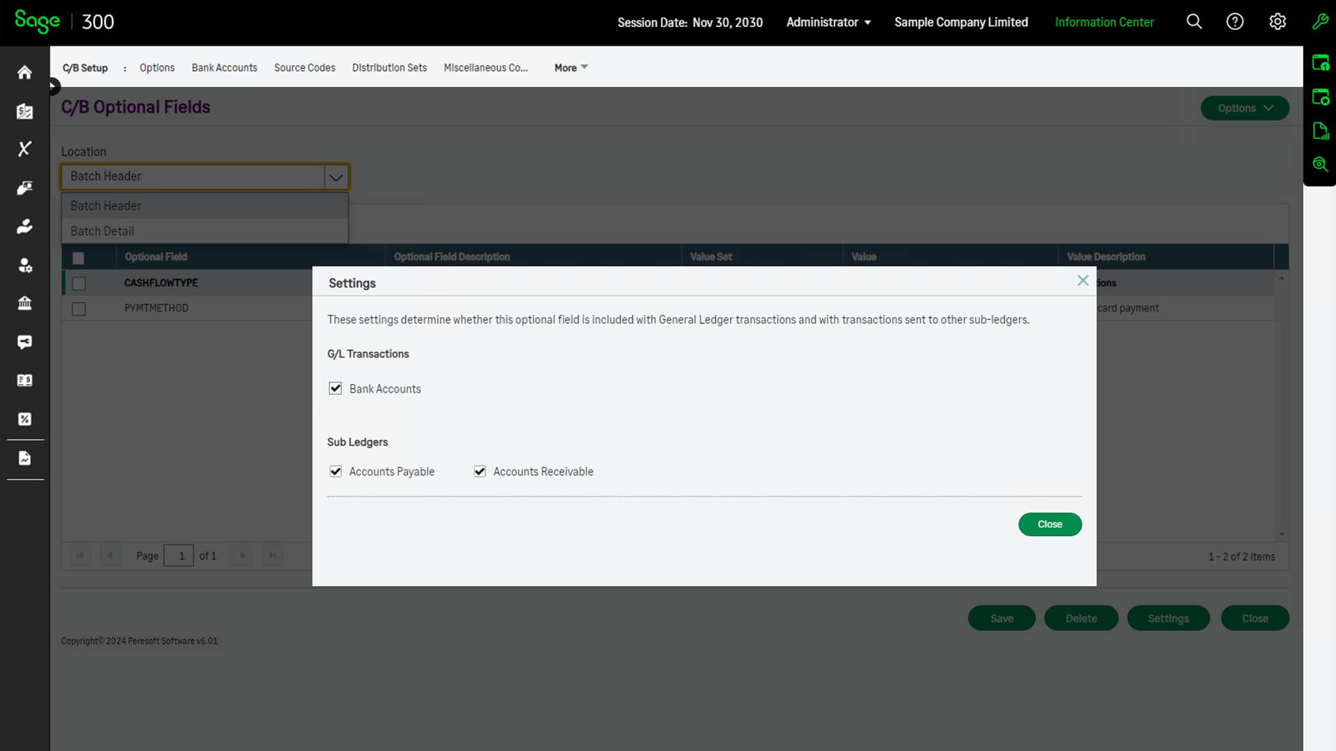 Optional Fields