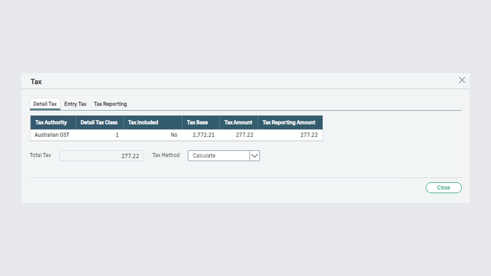 Tax Tracking